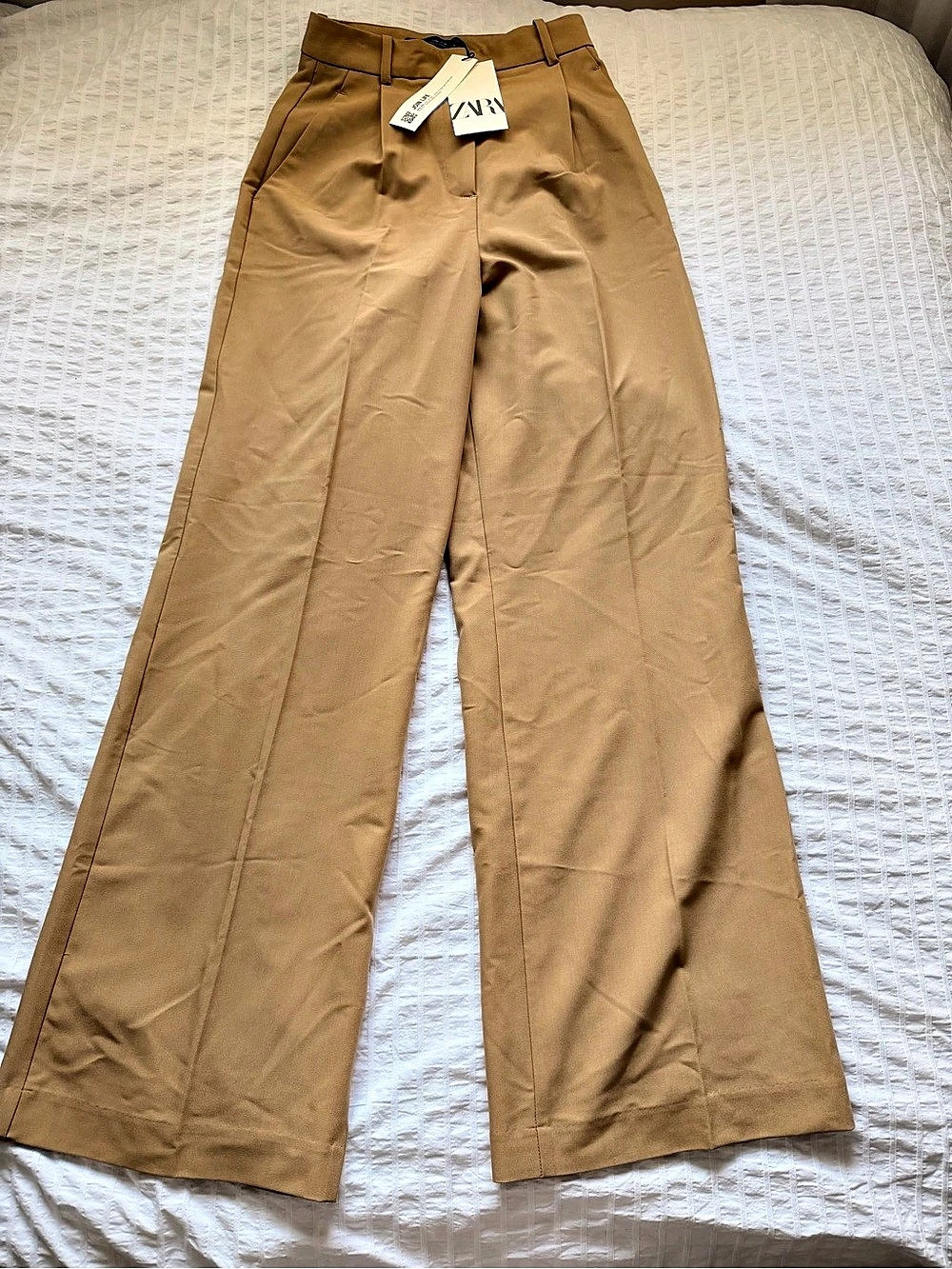 Zara Wide Leg Pants in Brown Size XS NWT